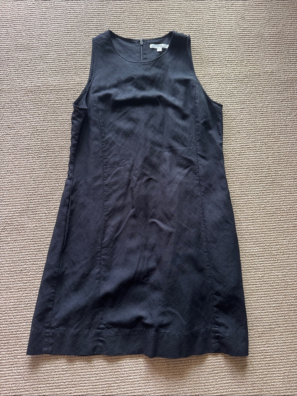 Uniqlo Black Sleeveless A-Line Dress